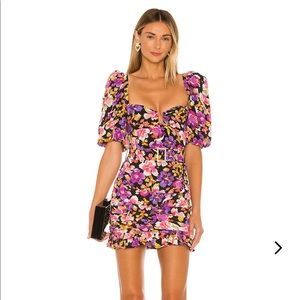 Lovers + Friends Lemon Mini Dress- Secret Garden